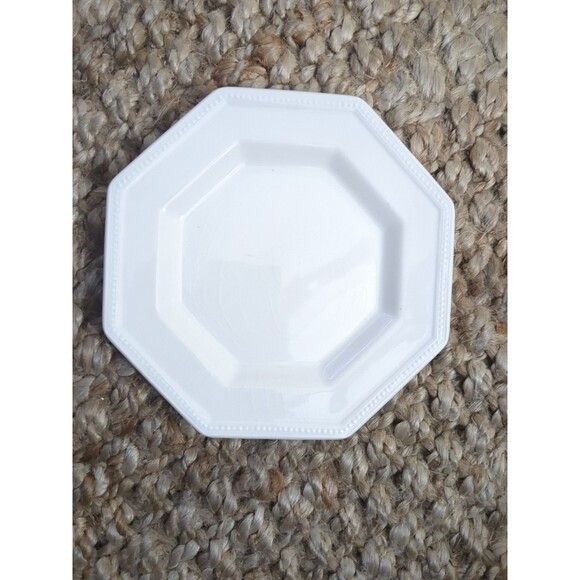 6 Heritage White Bread & Butter Plates, Johnson Bros England, Octagonal EUC!! - Picture 4 of 10